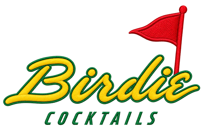 Birdie Cocktails embroidered logo